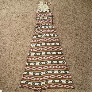 WOMENS LUCKY BRAND BOHO MAXI DRESS